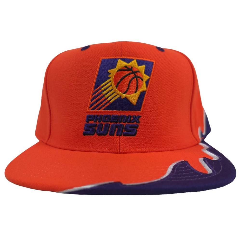 Phoenix Suns Mitchell & Ness NBA Snapback Hat Cap 3D Logo Rising Tide Orange NWT